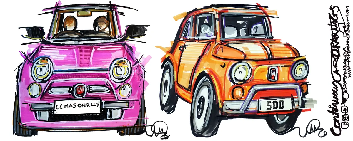 Fiat 500'S Classic And Contemporary | #Continuouscar | Mug 1