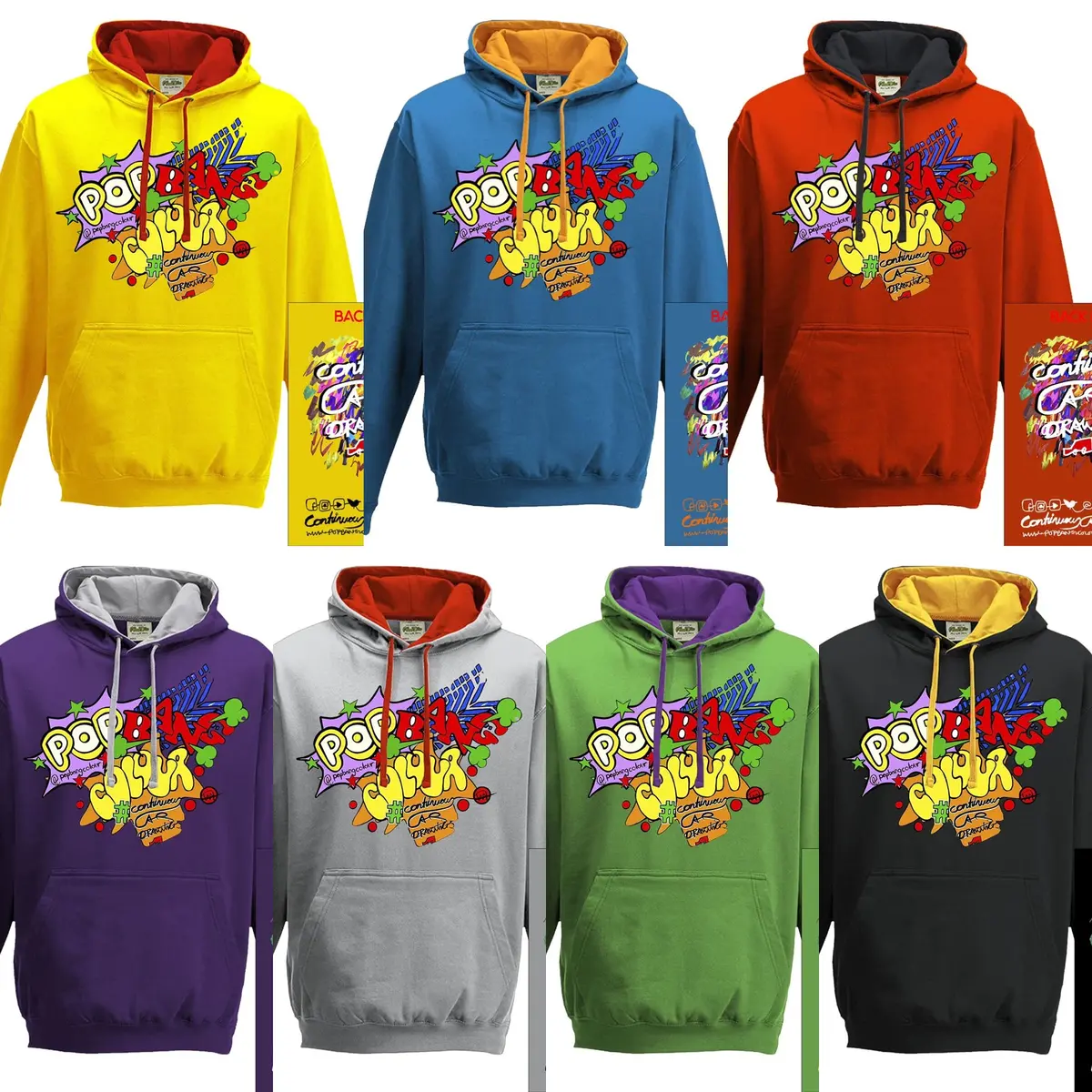 Two Tone #Continuouscar Unisex Hoodies 1