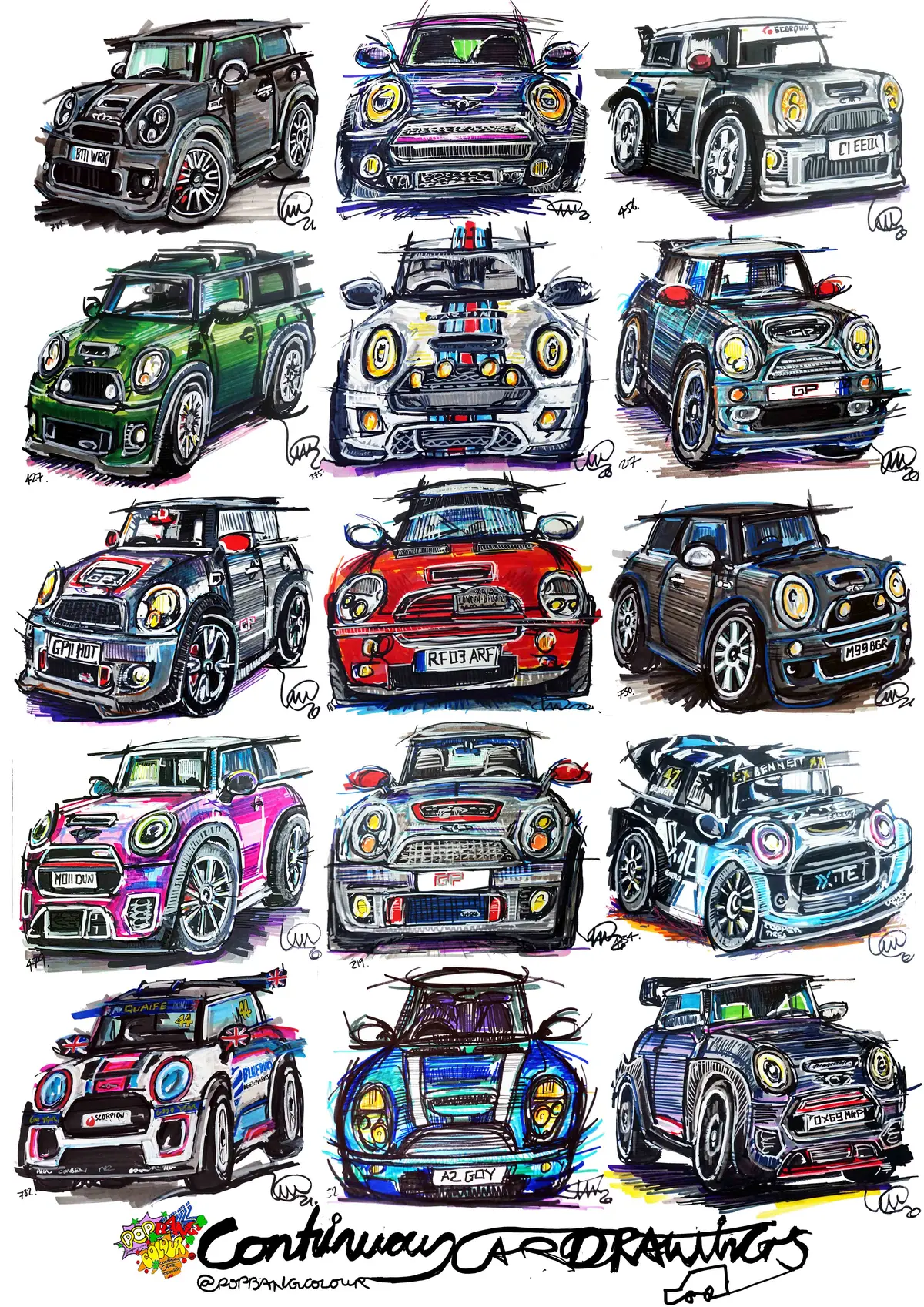 #Continuouscar Poster Print Collection | Mini 1