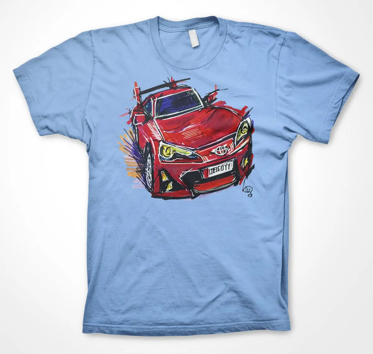 Toyota GR86 Sports Car Fan T-Shirt - Image 6