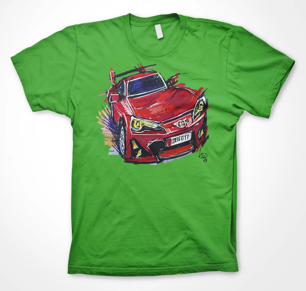 Toyota GR86 Sports Car Fan T-Shirt - Image 7