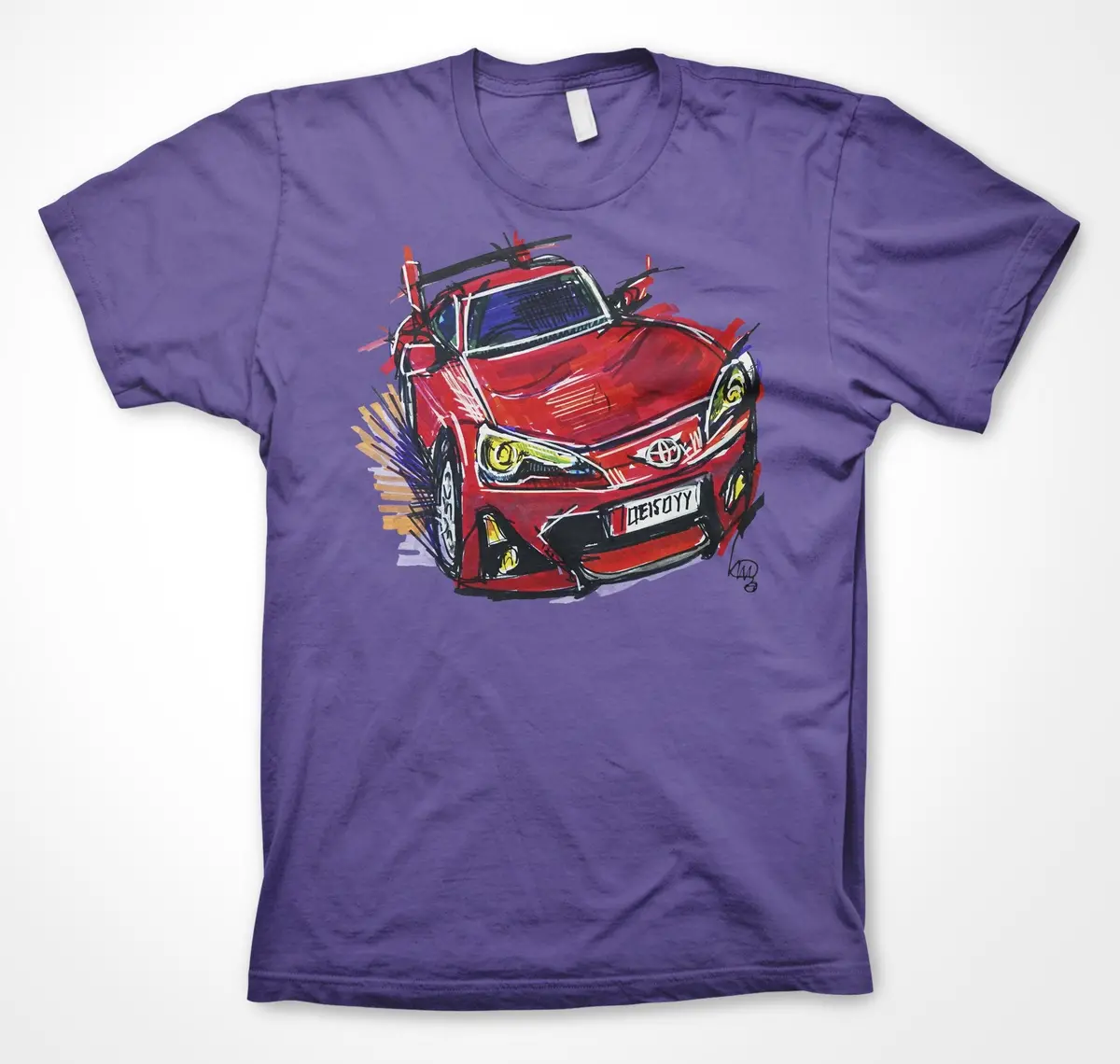 Toyota GR86 Sports Car Fan T-Shirt - Image 5