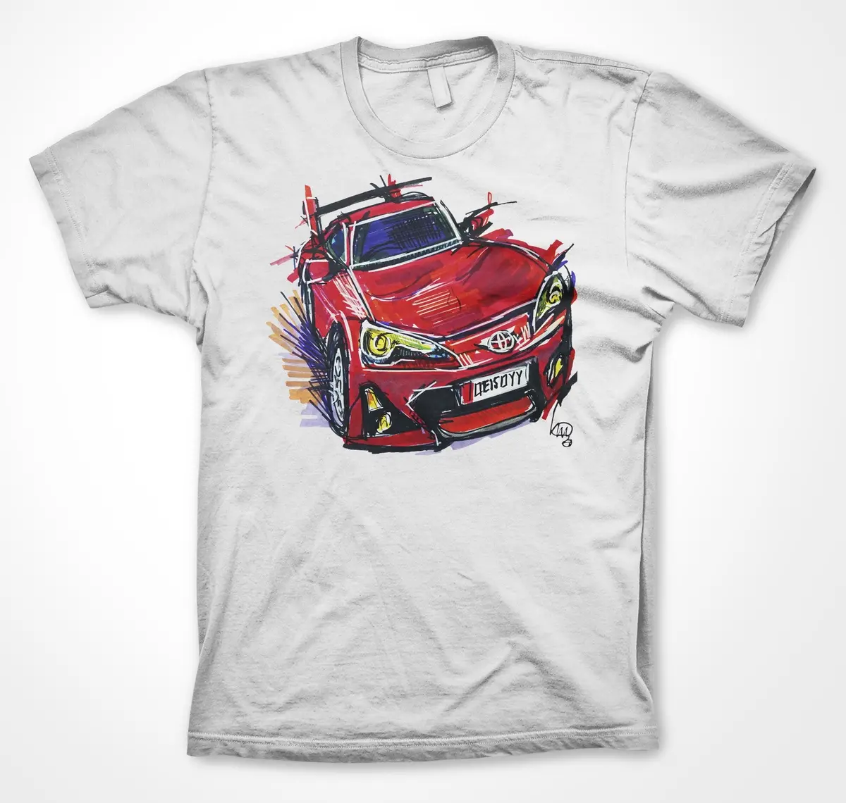 Toyota GR86 Sports Car Fan T-Shirt - Image 8