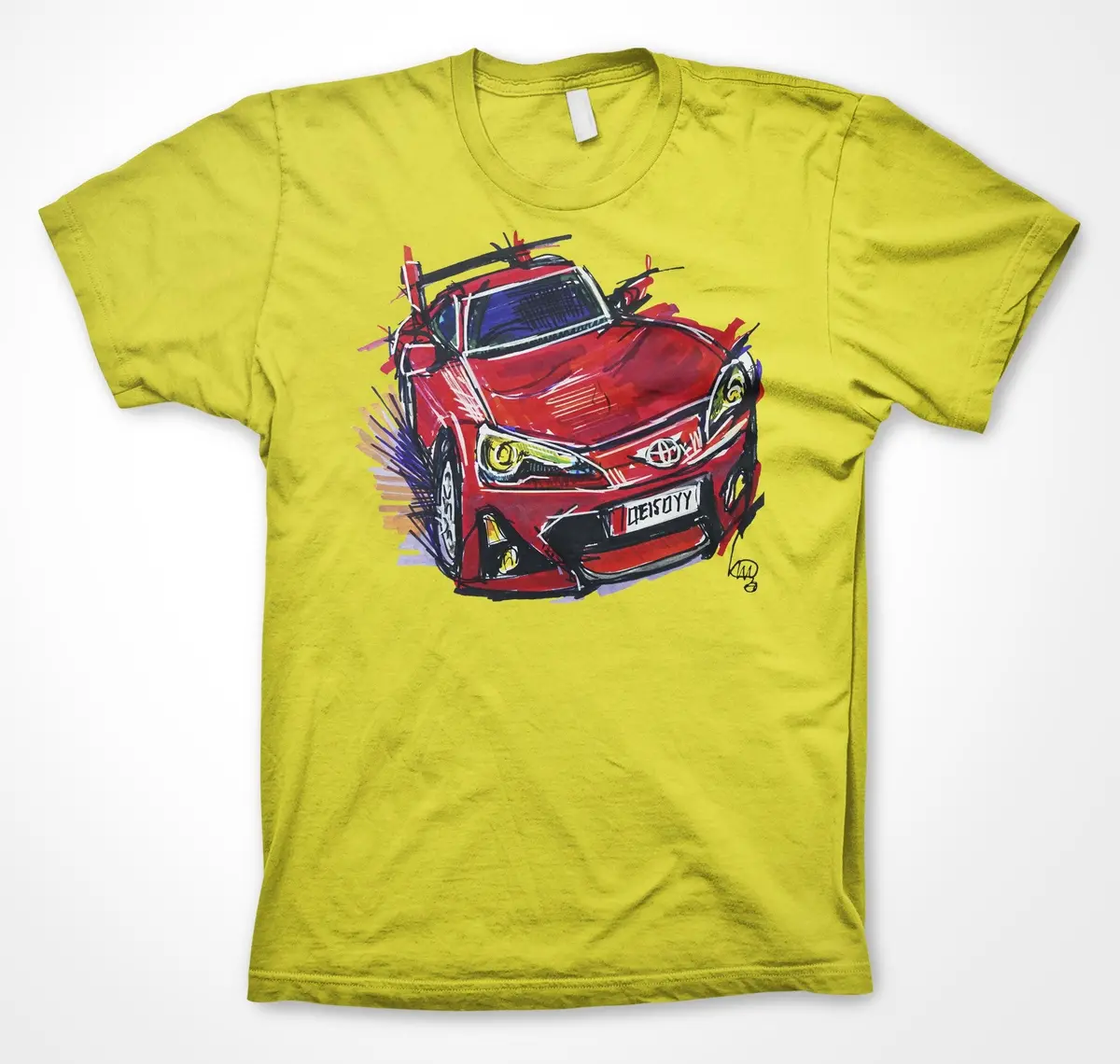 Toyota GR86 Sports Car Fan T-Shirt - Image 9