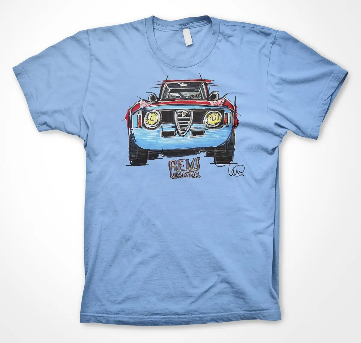 Alfa Romeo Classic Rev Limiter Graphic T-Shirt – Continuouscar