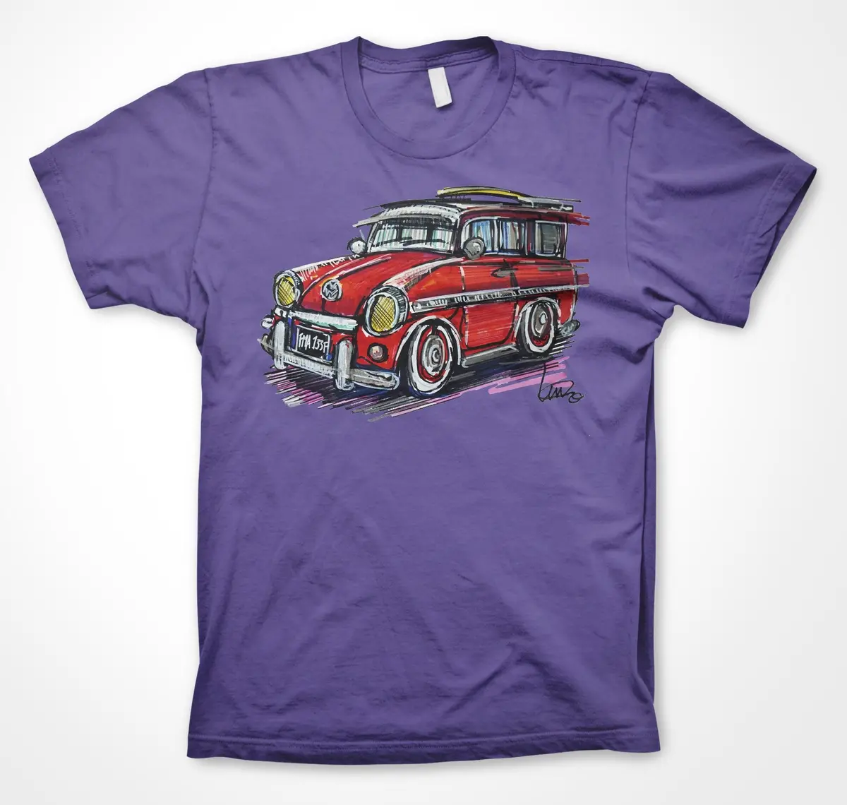 Volkswagen Squareback Themed Unisex Tee – Continuouscar Series