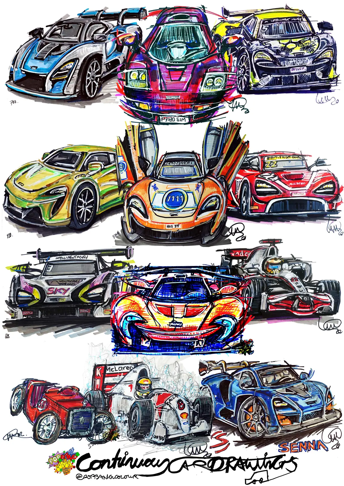 #Continuouscar Poster Print Collection | Mclaren 1