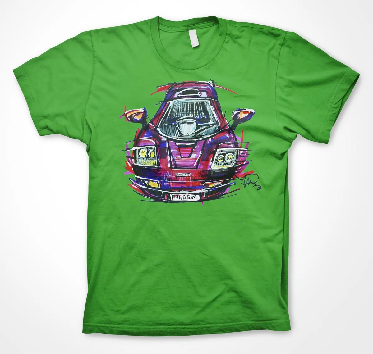 McLaren F1 Inspired Unisex T-Shirt by Continuouscar - Image 7