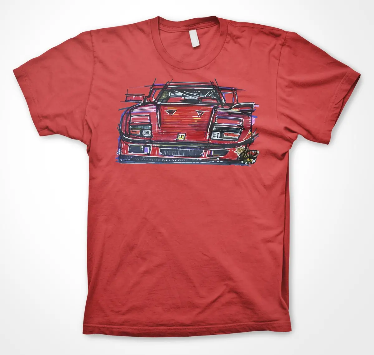 Ferrari F40 #Continuouscar Unisex T-Shirt 1
