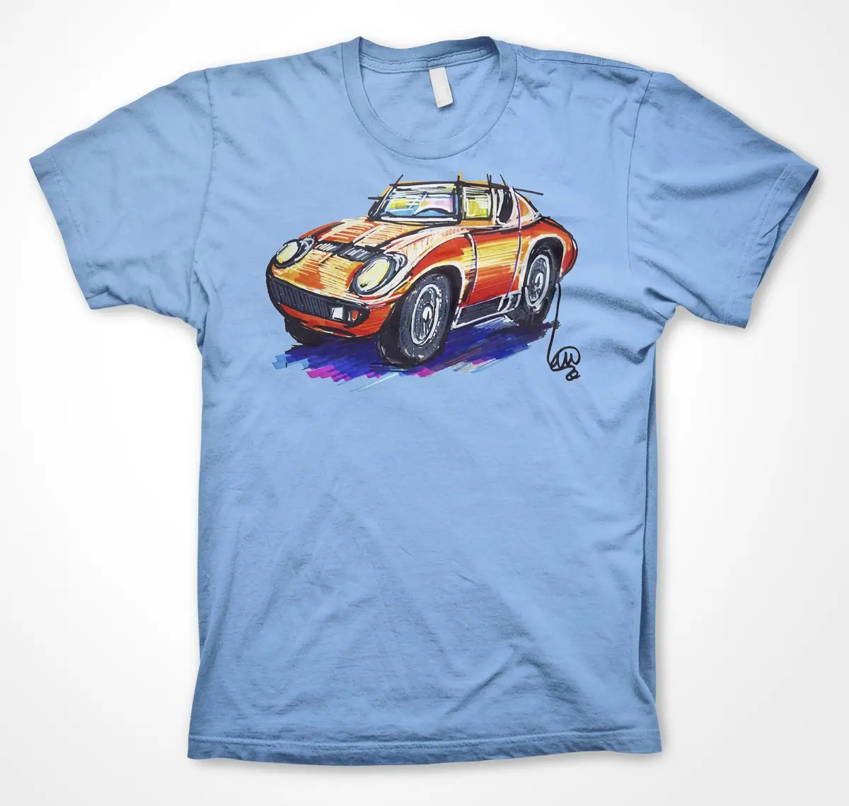 Lamborghini Miura Legendary Supercar T-Shirt