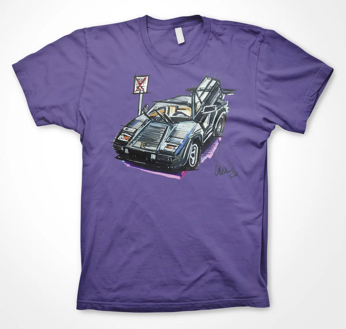 Lamborghini Countach Iconic Supercar T-Shirt