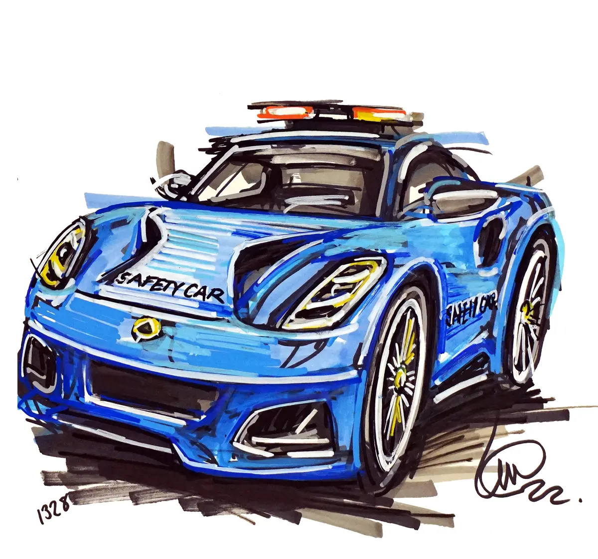 #Continuouscar No. 1328 | Lotus Emira British Gt Safety Car 1