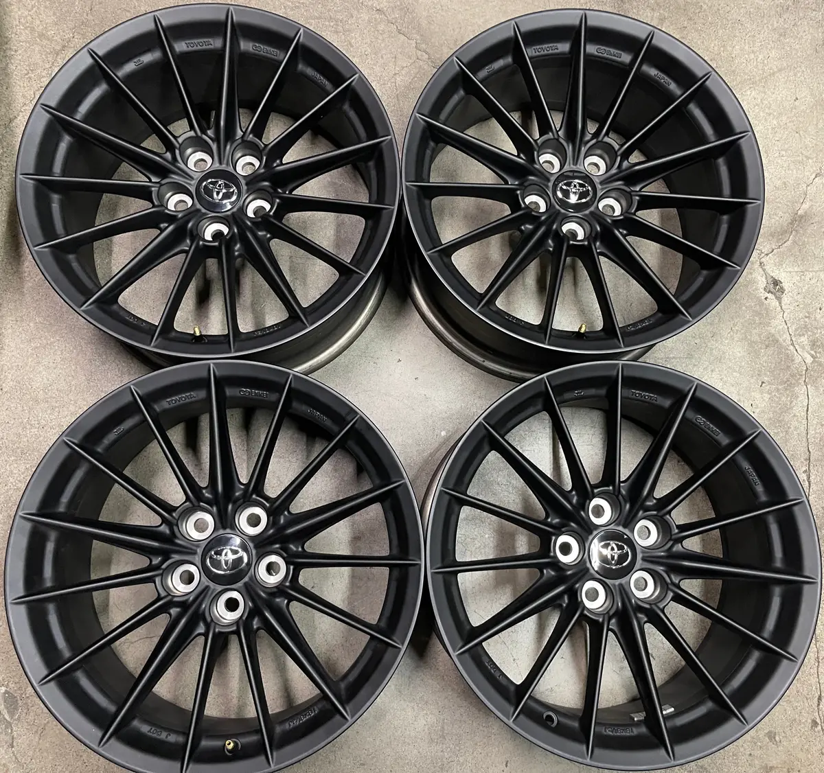 Sold Four 2025 Toyota Gr Corolla  Factory 18 Wheels Rims Oem 75459 Black 18X8.5 42611-12F30 1