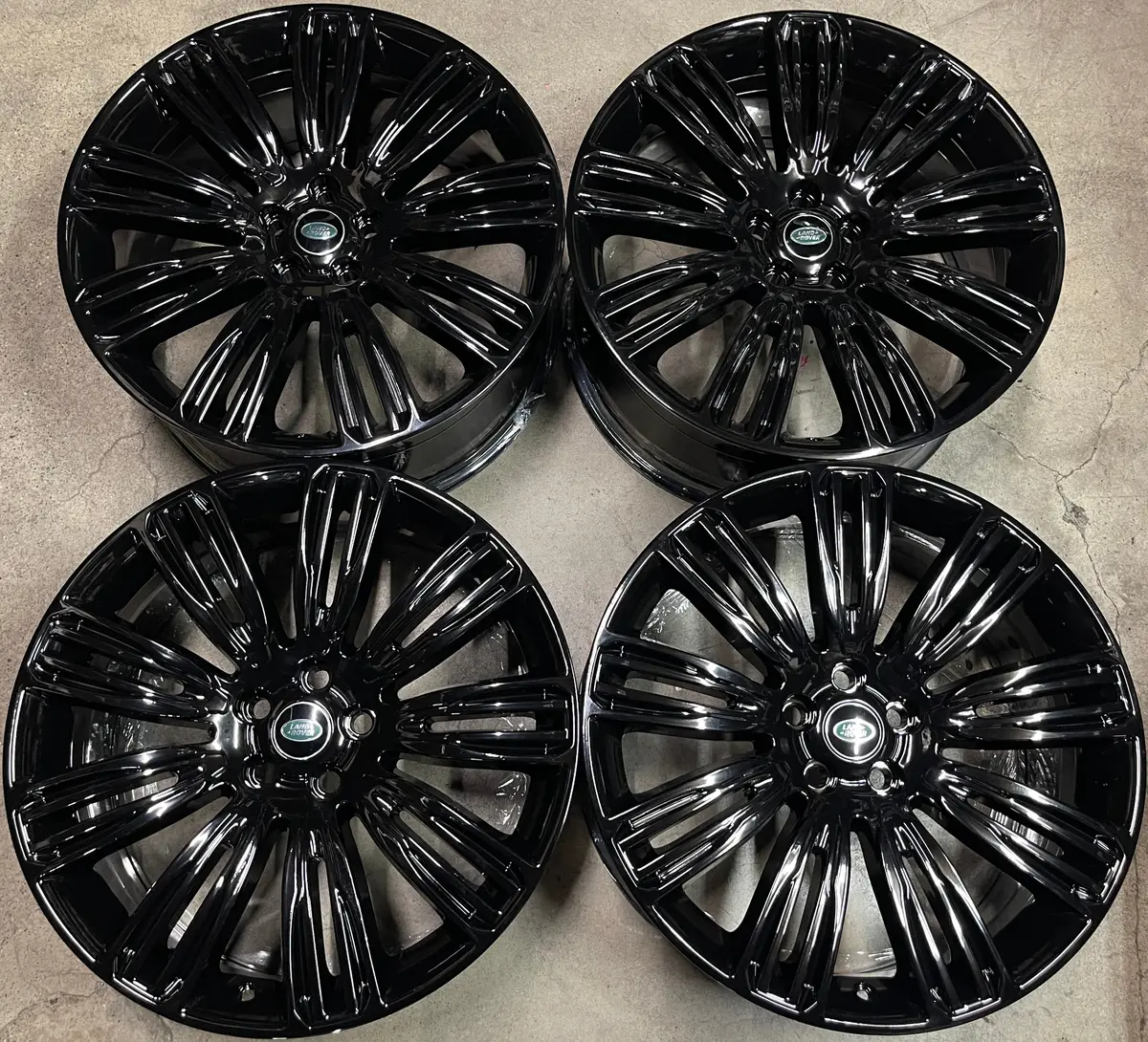 Sold 2022 Land Rover Factory Oem 22 Wheels Range Rover Jk6m1007ea Gloss Black 5X120 Lr4 Sport 1