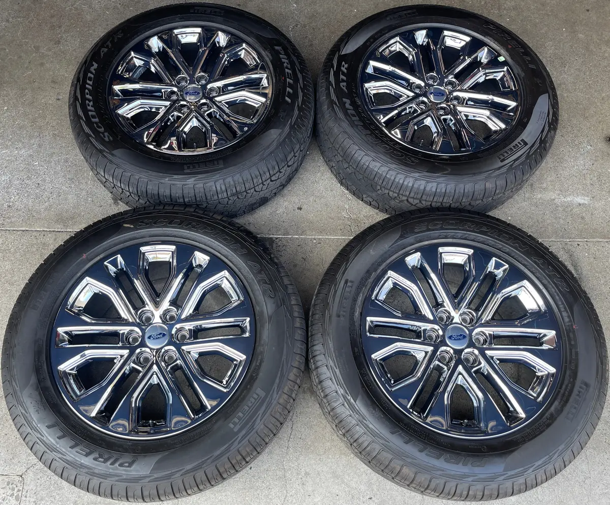 Sold 2025 Ford F150 Lariat Limited Factory 20 Wheels Tires Oem Rims Rl3j1007ba Bright Pvd 1