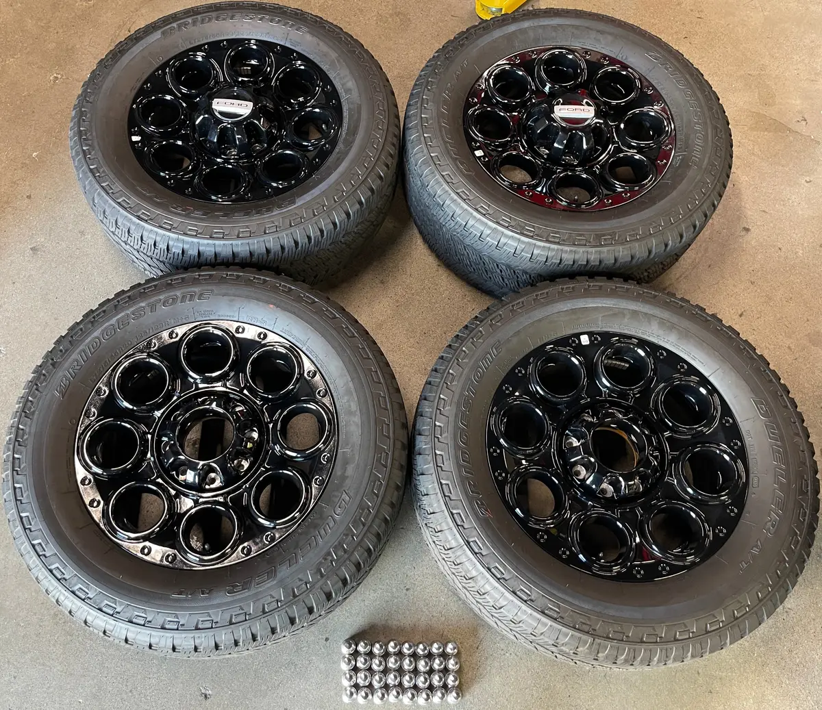 2024 Ford F250 F350 Factory 20 Wheels Tires Oem Rims Lug Nuts Black 10484 1