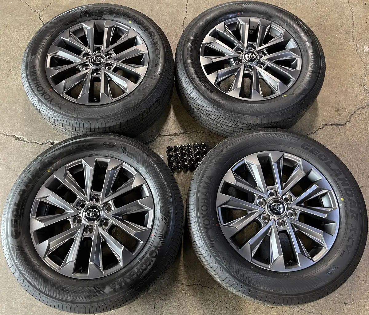 Sold 2025 Toyota Land Cruiser Factory 20 Wheels Tires Lug Nuts Oem Rims Yokohama Tundra 1