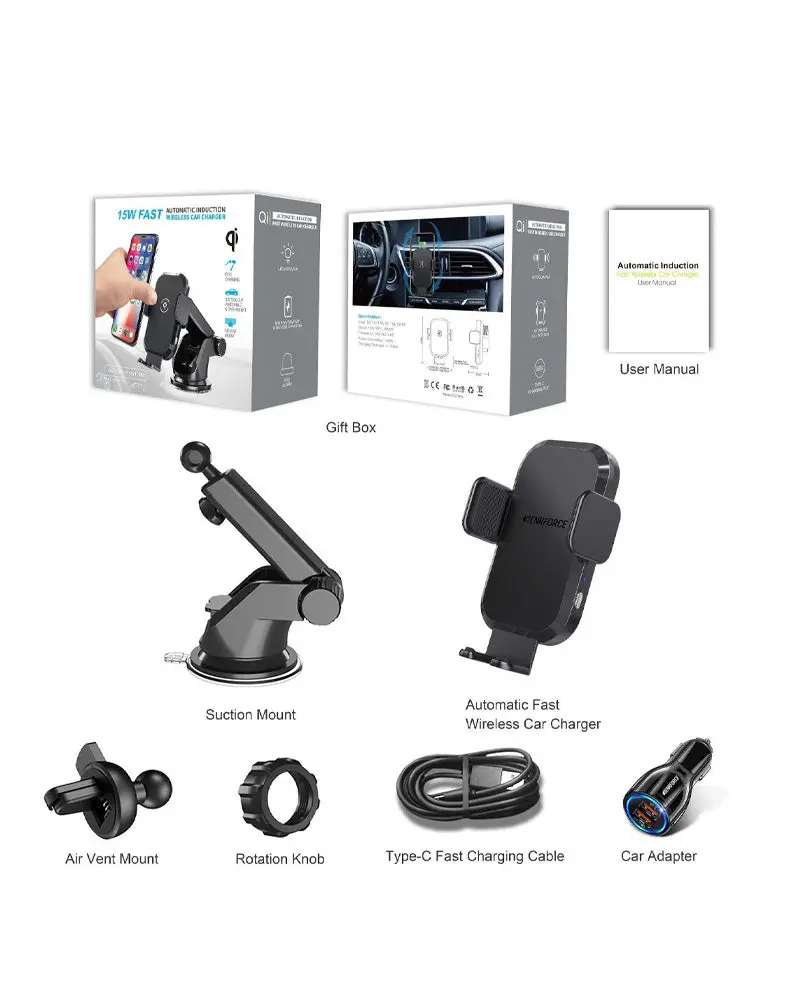Auto-Sensing Fast Wireless Car Charger 2