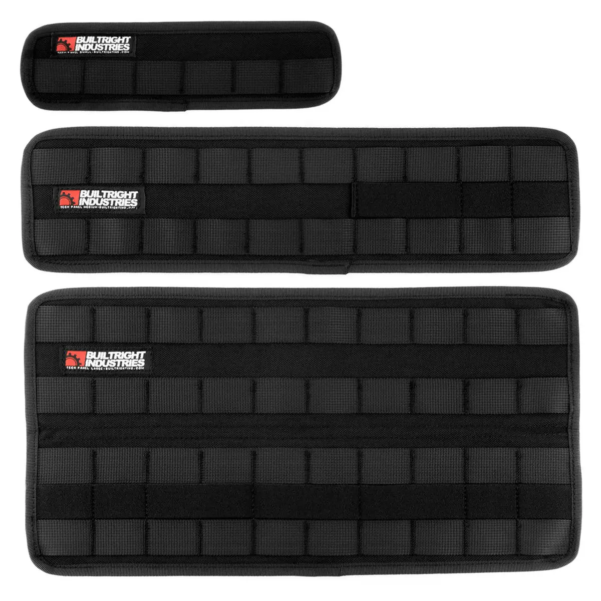 Velcro Tech Panel - Black | 3Pc Kit 1