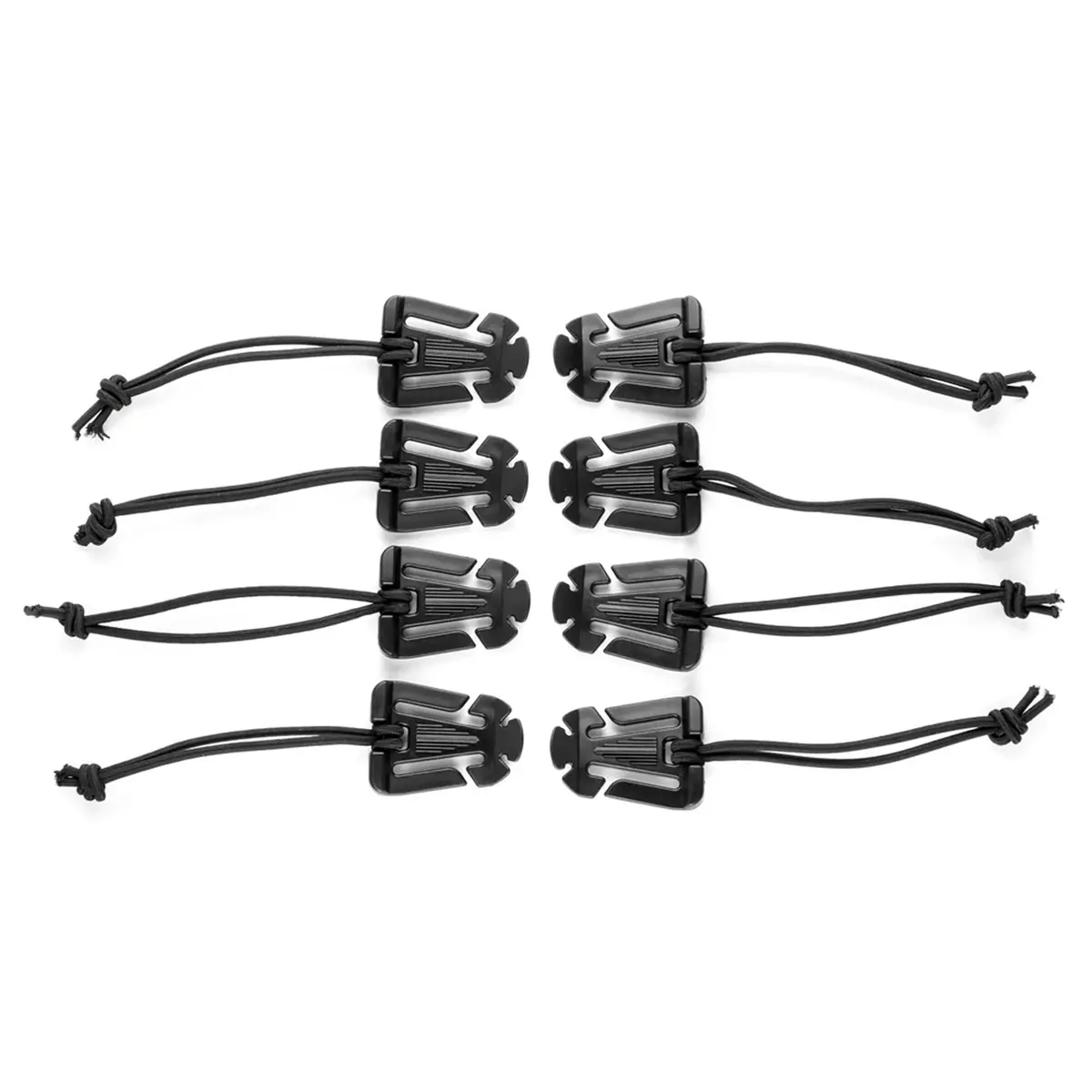 Elastic Tech Panel Clips (Web Dominators) - Black | 8Pc Kit 1