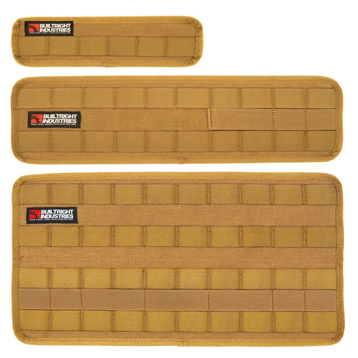 Velcro Tech Panel - Coyote Tan | 3Pc Kit 1
