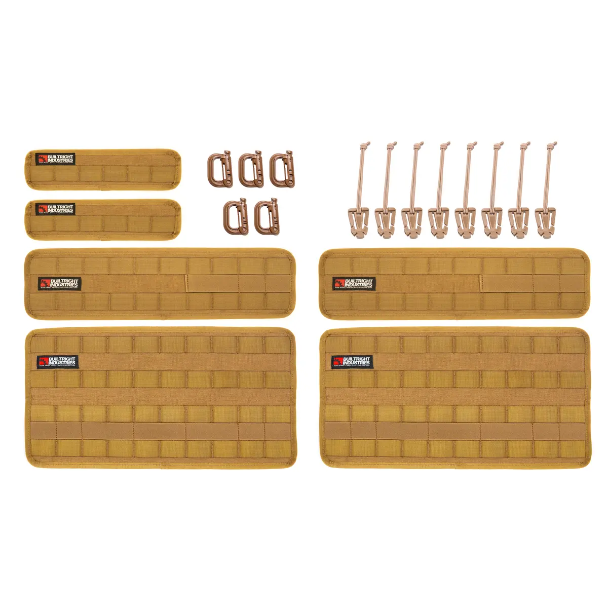 Velcro Tech Panel - Coyote Tan | 6Pc+ Kit 1