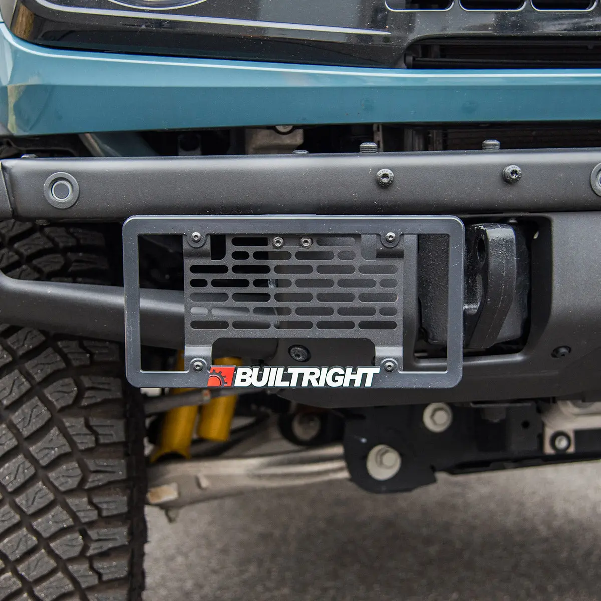 Bronco License Plate Mount | Ford Bronco (2021+) For Modular Steel Bumper 1