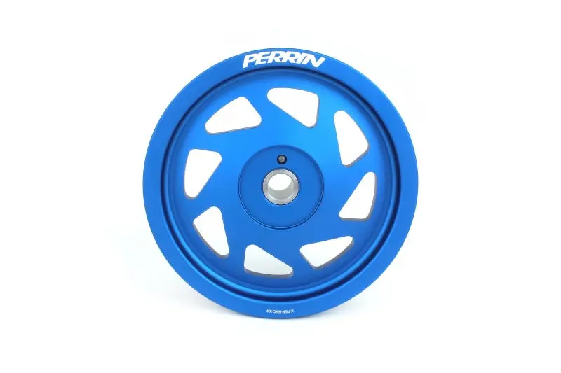 Perrin Lightweight Crank Pulley Blue - Fits 22-26 Subaru Wrx/Brz & Toyota Gr86 1