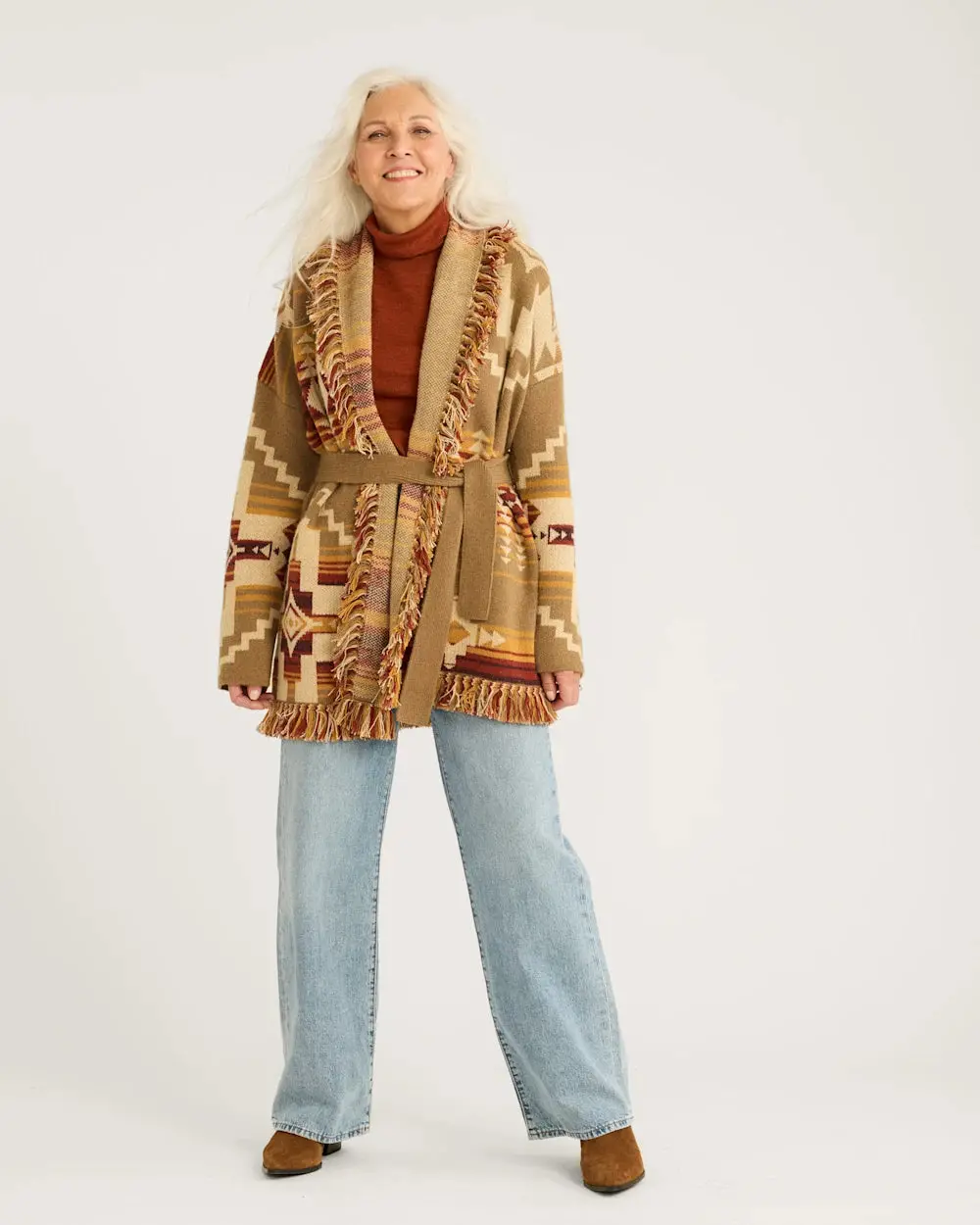 Pendleton Skamania Alpaca Cardigan In Irish Cream Multi 1