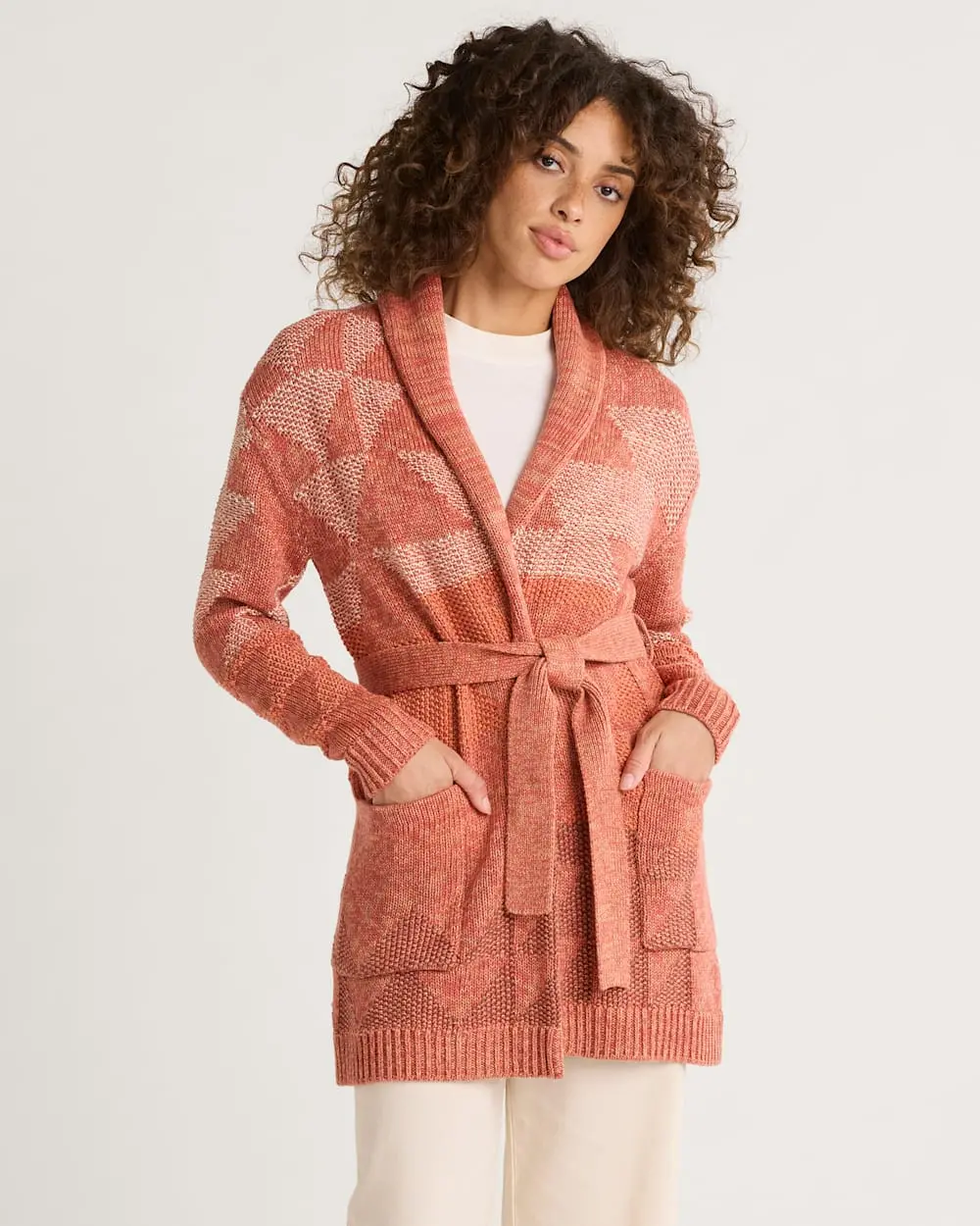 Pendleton Women's Monterey Belted Cotton Cardigan 1