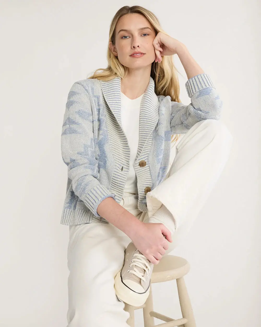 Pendleton Women's Textured Cotton Cardigan 1
