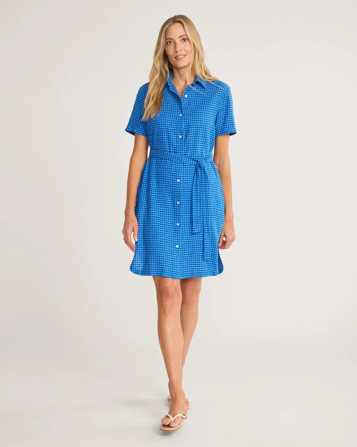 Pendleton Women's Charlotte Shirt Dress In Blue Check 1