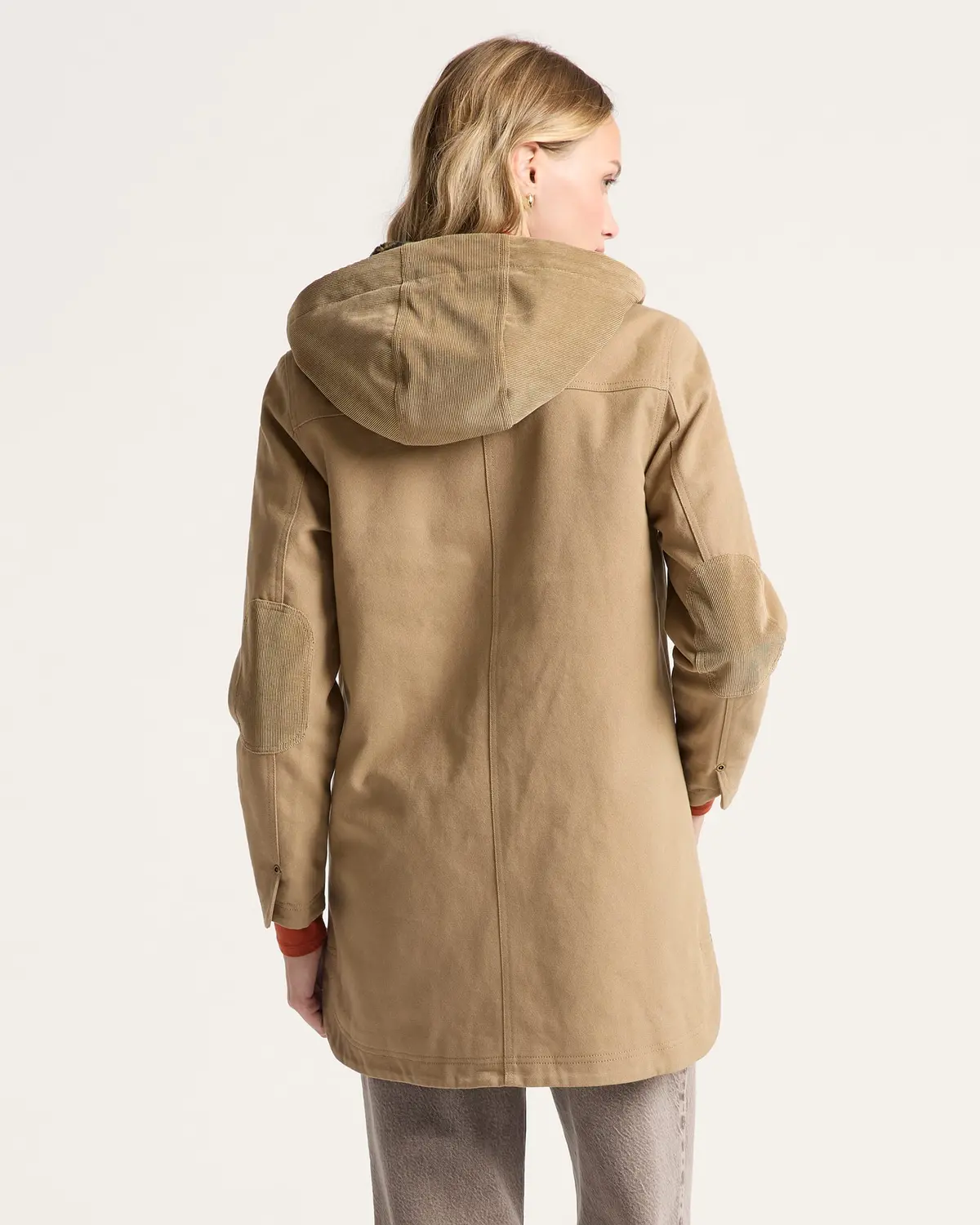 Pendleton Women's Cedar Creek Canvas Cord Trim Parka In Old Oak 3