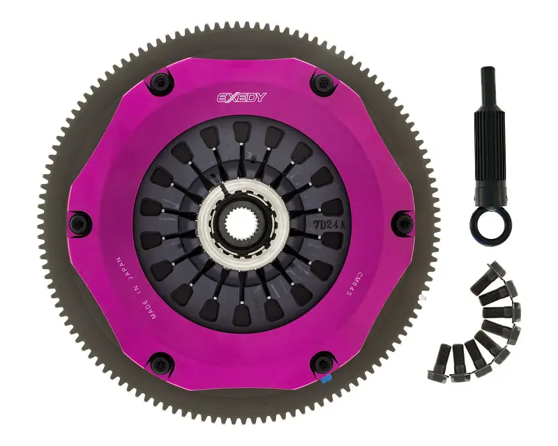 Exedy Subaru Twin-Organic Clutch Kit - Fits 04-14 Subaru Sti / 07-09 Lgt 6Spd 1