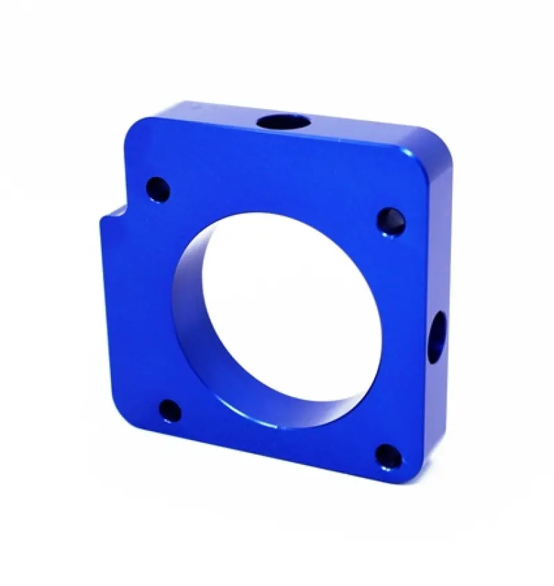 Torque Solution Throttle Body Spacer (Blue) Subaru Wrx 2006-2014 / Sti 2004-2015 1