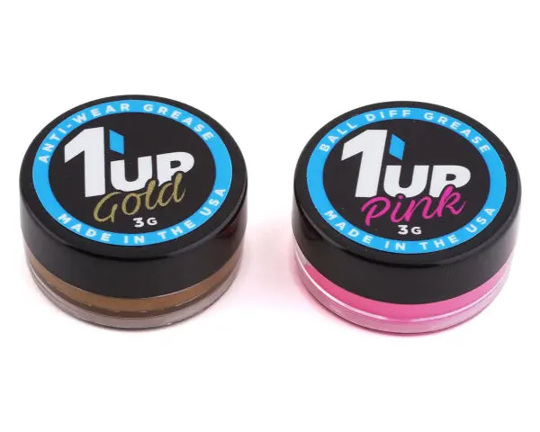 1Up Racing Pro Ball Differential Grease Combo (Gold & Pink) 1