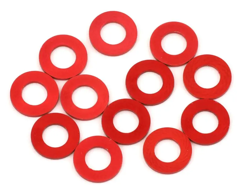 1Up Racing 3X6mm Precision Aluminum Shims (Red) (12) (0.5Mm) 1