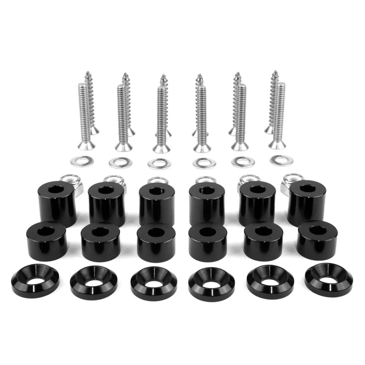 Tech Plate - 42Pc Mounting Hardware Kit - Black 1