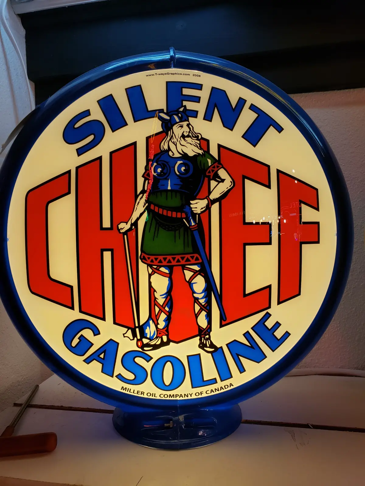 Silent Chief Gasoline Gas Globe 1