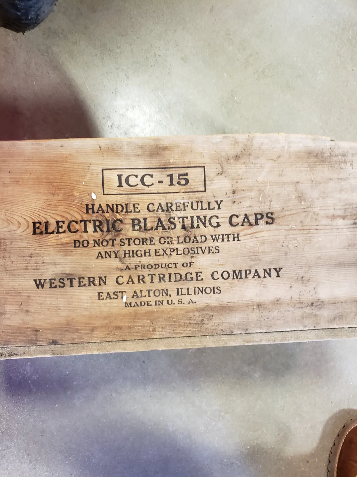 Protecto Spool Electric Blasting Caps Wood Crate 1