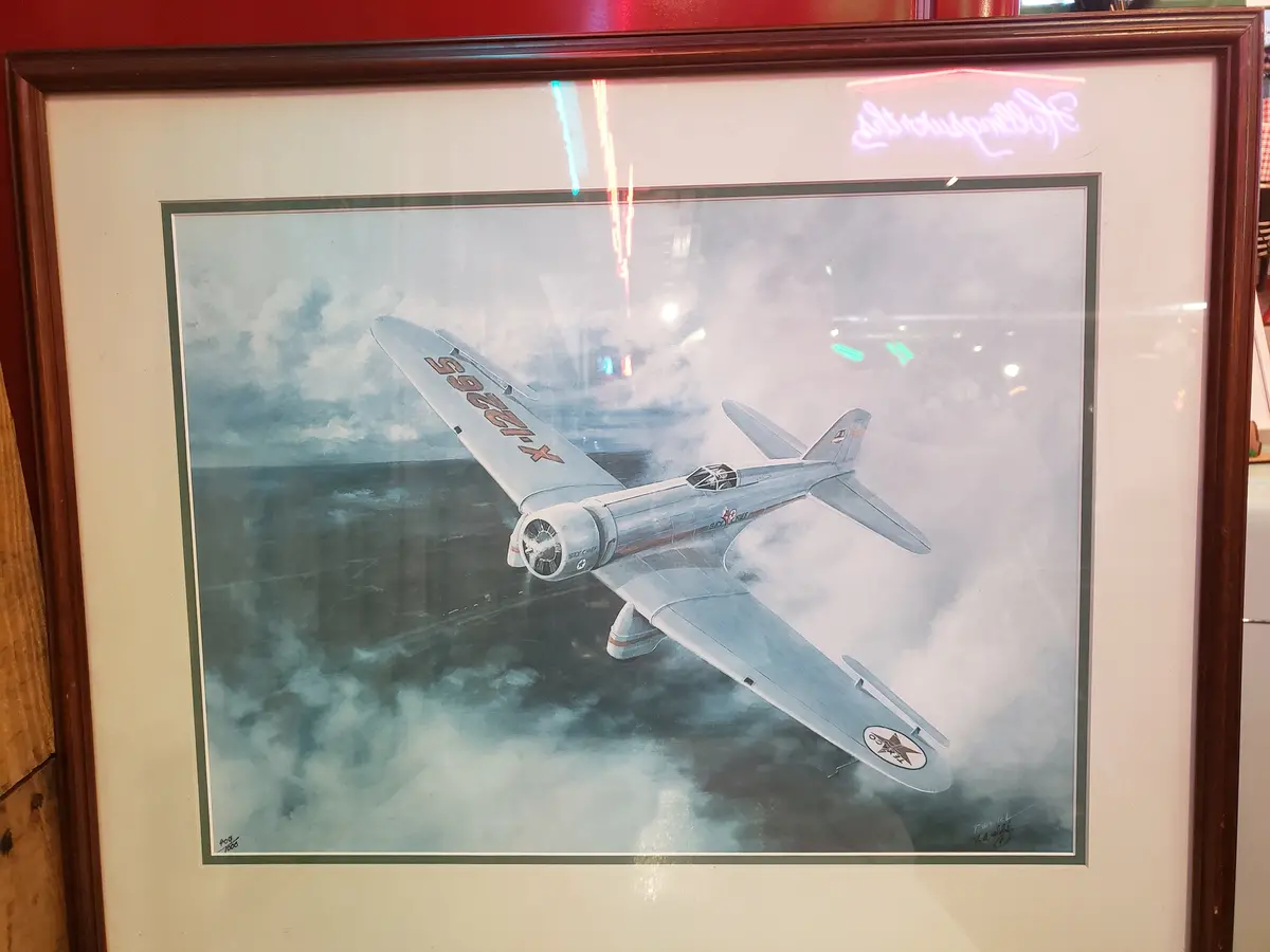 "Sky Chief" Framed Art Of Plane 1