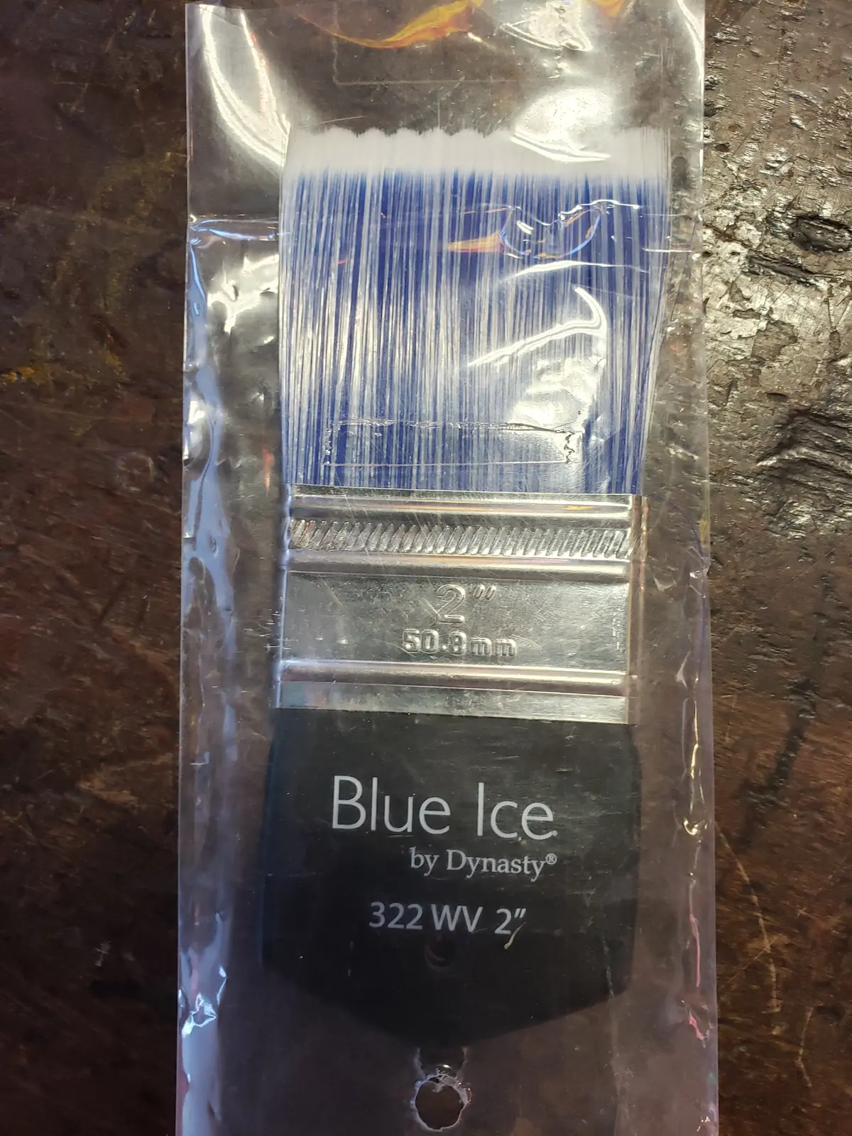 Wise Owl 2 Inch Blue Ice Paint Brush 1