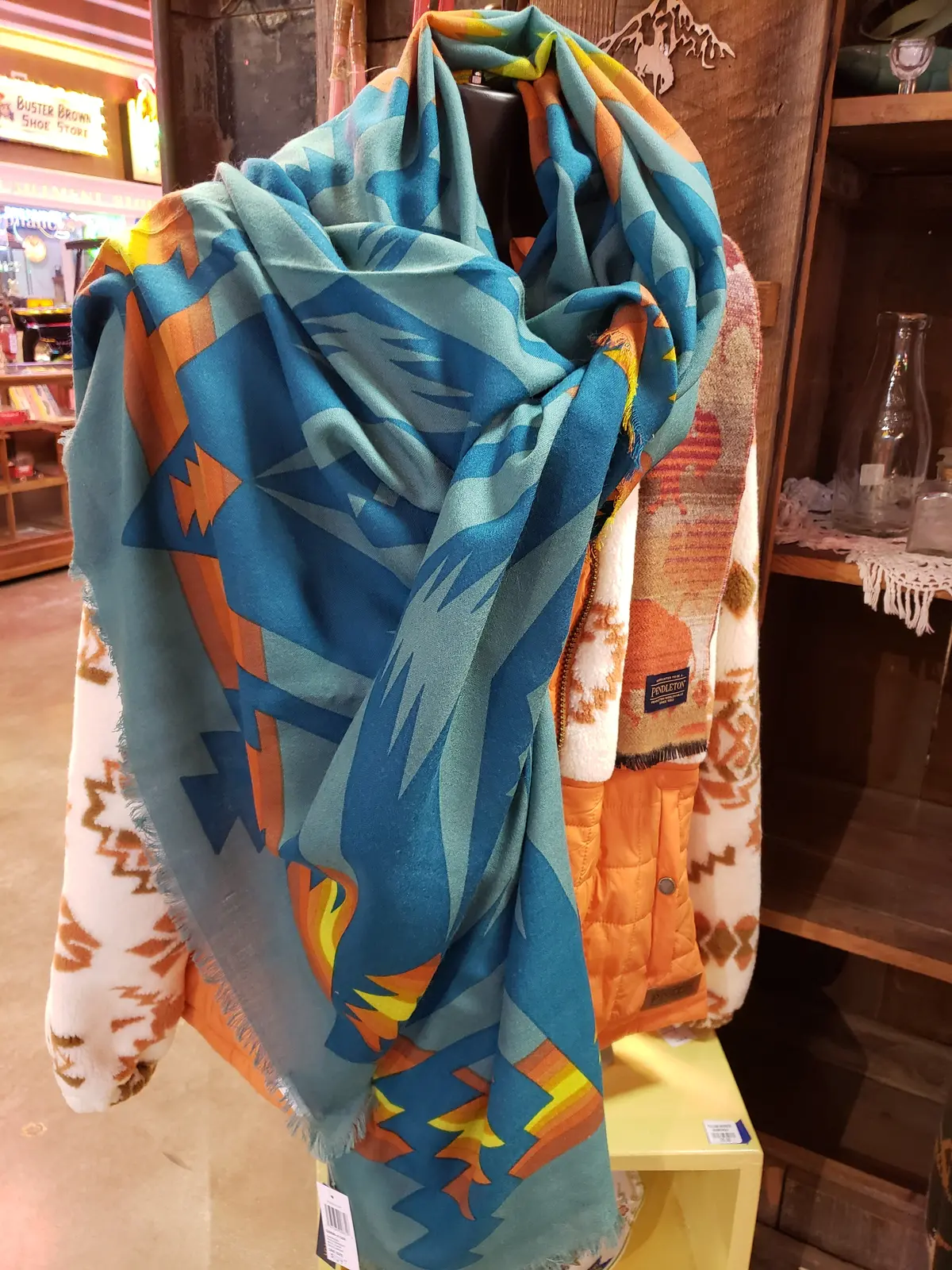 Pendleton Oversized Featherweight Wool Scarf 1