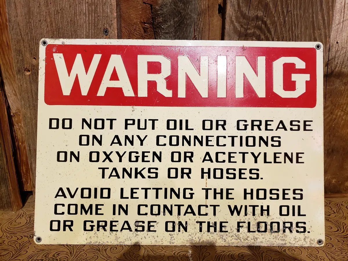 Warning Sign-Vintage Metal Sign 1