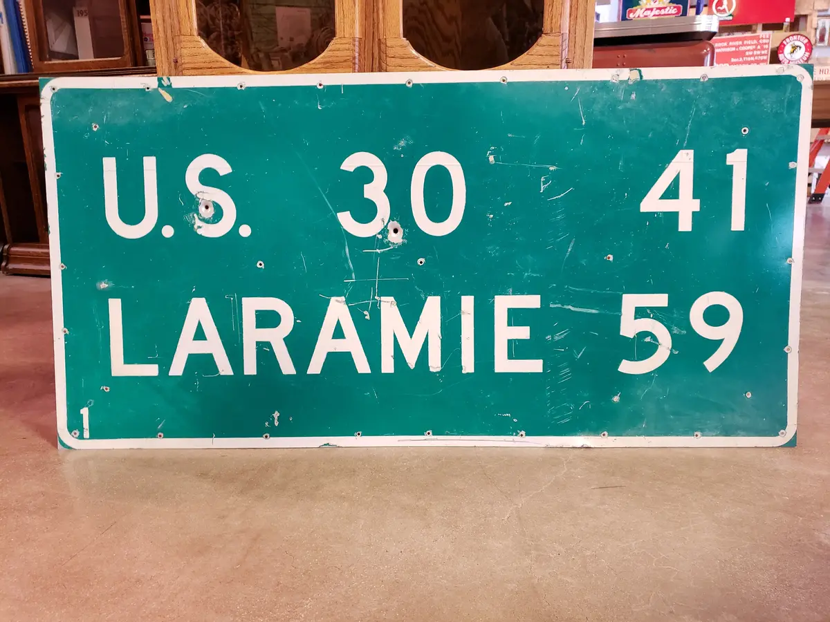 Laramie Wyoming Highway Sign 1