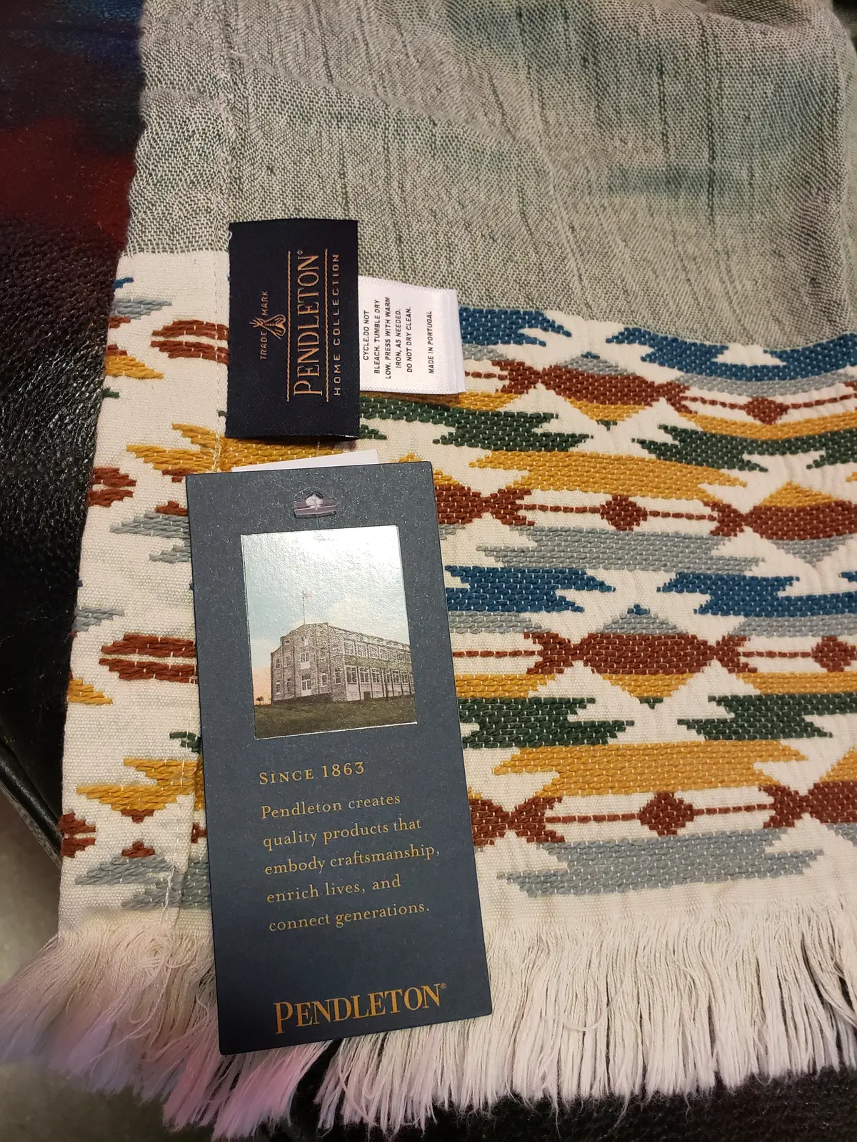 Pendleton Fringed Cotton Throw 2