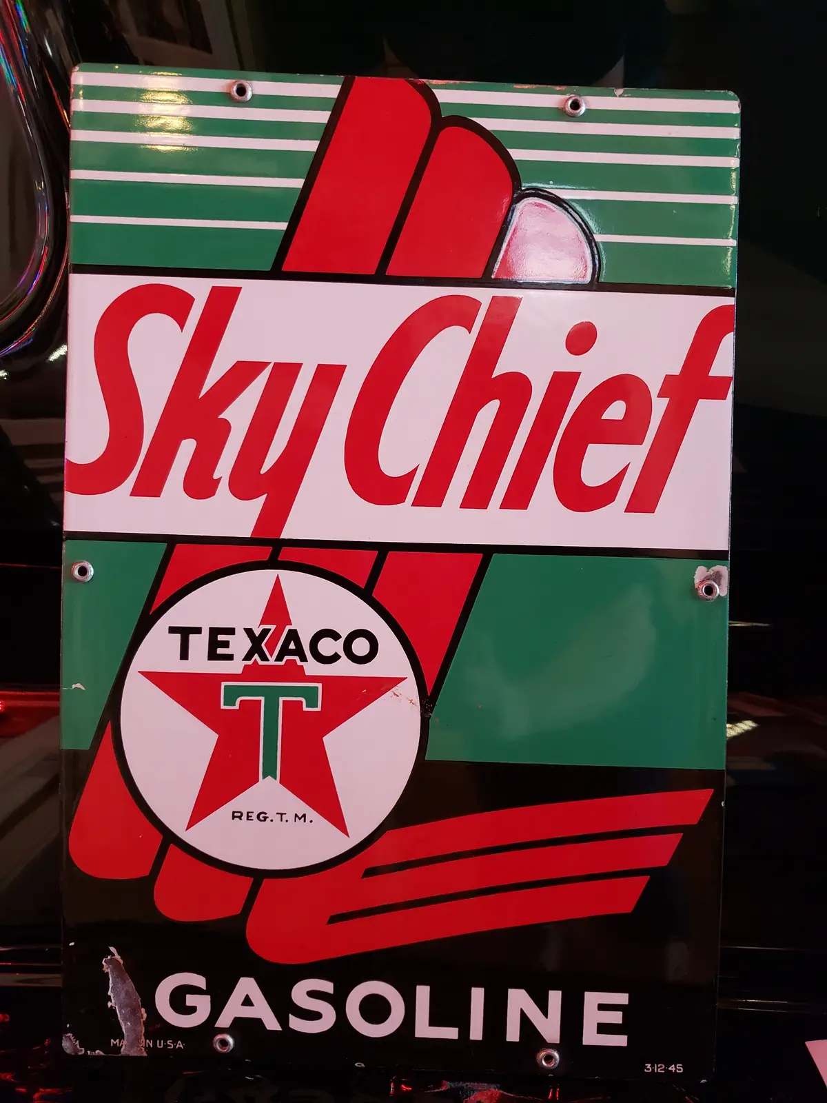 Sky Chief Gas Pump Plate (1950S) 1