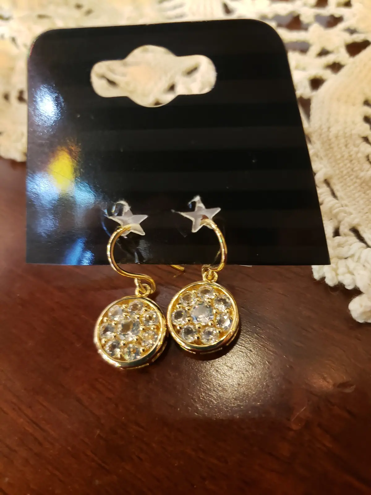 .925 Cz Dangle Earrings 1