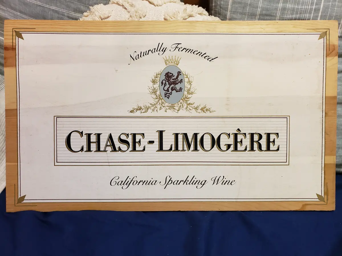 Chase-Limoge're Wine Crate Lid 1