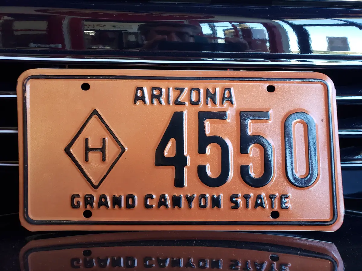 1966 Arizona Highway Dept. License Plate H 4550 1